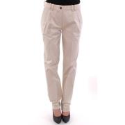 Beige Katoenen Chinos Dolce & Gabbana , Beige , Dames