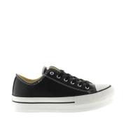 Zwarte Dames Sneakers in Casual Stijl Victoria , Black , Dames