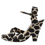 Pre-owned Canvas sandals Moschino Pre-Owned , Black , Dames