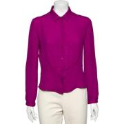 Pre-owned Silk tops Armani Pre-owned , Purple , Dames