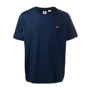 Blauwe T-shirts en Polos Levi's , Blue , Heren