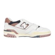 Witte en Bruine Veterschoenen voor Heren New Balance , White , Heren