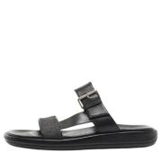 Pre-owned Canvas sandals Louis Vuitton Vintage , Black , Dames