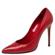Pre-owned Leather heels Gucci Vintage , Red , Dames