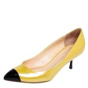 Pre-owned Leather heels Giuseppe Zanotti Pre-owned , Yellow , Dames