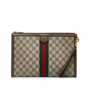 Pre-owned Canvas crossbody-bags Gucci Vintage , Brown , Dames