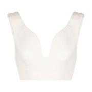 Mouwloze Top Jil Sander , White , Dames