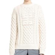 Chunky Weight Crewneck Sweater Givenchy , Beige , Heren
