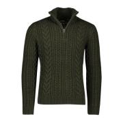 Groene Coltrui met Halve Rits Superdry , Green , Heren