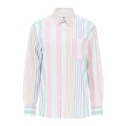 Gestreept Oxford Overhemd A.p.c. , Multicolor , Dames