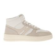 Retro High Top Trainer Hogan , Beige , Dames