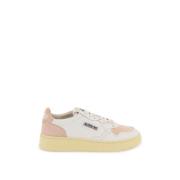 Lage leren sneakers met contrasterende inzetstukken Autry , White , Da...