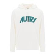 Hoodie met Maxi Logo Print Autry , White , Heren