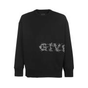 Logo Sweatshirt met Ribboorden Givenchy , Black , Heren