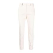 Cropped Trousers Peserico , Beige , Dames