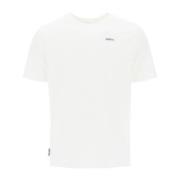 Iconisch Katoenen T-Shirt met Logo Label Autry , White , Heren