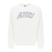 Sweatshirt met geborduurd logo Autry , White , Heren