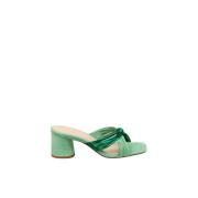 Groene Mule met Knoopdetail Fabienne Chapot , Green , Dames