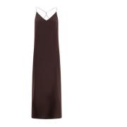 Maxi Jurk The Nina Studio , Brown , Dames