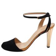 Pre-owned Suede sandals Gucci Vintage , Black , Dames