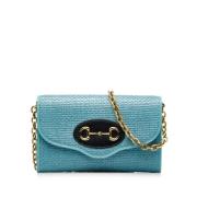 Pre-owned Mesh gucci-bags Gucci Vintage , Blue , Dames