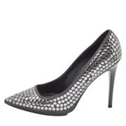 Pre-owned Suede heels Stella McCartney Pre-owned , Gray , Dames