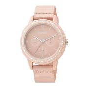 Modieuze Roze Dames Analoge Horloge Esprit , Pink , Dames