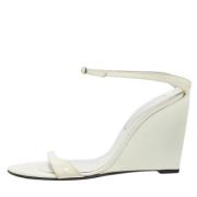 Pre-owned Leather sandals Sergio Rossi Pre-owned , White , Dames