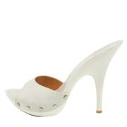 Pre-owned Leather sandals Giuseppe Zanotti Pre-owned , White , Dames