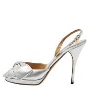 Pre-owned Leather sandals Valentino Vintage , Gray , Dames