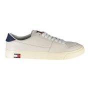 Witte Polyester Sneaker met Contrasterende Details Tommy Hilfiger , Wh...