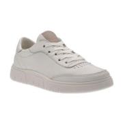 Beige Leren Sneakers voor Vrouwen ara , Beige , Dames