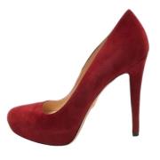 Pre-owned Suede heels Prada Vintage , Red , Dames