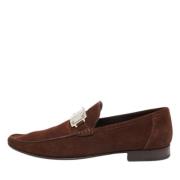 Pre-owned Suede flats Dolce & Gabbana Pre-owned , Brown , Dames