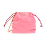 Leren schoudertas Moschino , Pink , Dames