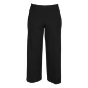 Ontspannen Elegante Wijde Broek Vicario Cinque , Black , Dames