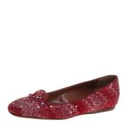 Pre-owned Fabric flats Missoni Pre-owned , Red , Dames