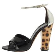 Pre-owned Leather sandals Giuseppe Zanotti Pre-owned , Black , Dames