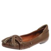 Pre-owned Leather flats Givenchy Pre-owned , Brown , Dames