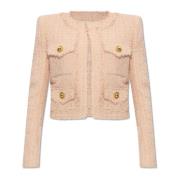 Tweed blazer Balmain , Pink , Dames