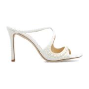 Parel Versierde Anise Hakken Muiltjes Jimmy Choo , White , Dames