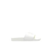 Slippers met logo Palm Angels , White , Dames