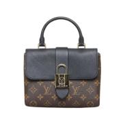 Pre-owned Leather handbags Louis Vuitton Vintage , Brown , Dames