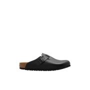 Boston BS slides Birkenstock , Black , Heren