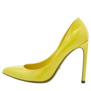 Pre-owned Leather heels Gucci Vintage , Yellow , Dames