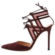 Pre-owned Mesh sandals Gianvito Rossi Pre-owned , Red , Dames