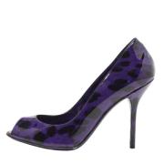 Pre-owned Leather heels Dolce & Gabbana Pre-owned , Purple , Dames