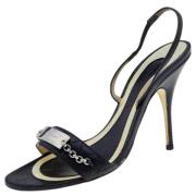 Pre-owned Leather sandals Givenchy Pre-owned , Black , Dames