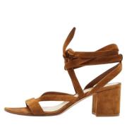 Pre-owned Suede sandals Gianvito Rossi Pre-owned , Brown , Dames