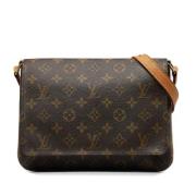 Pre-owned Leather shoulder-bags Louis Vuitton Vintage , Brown , Dames